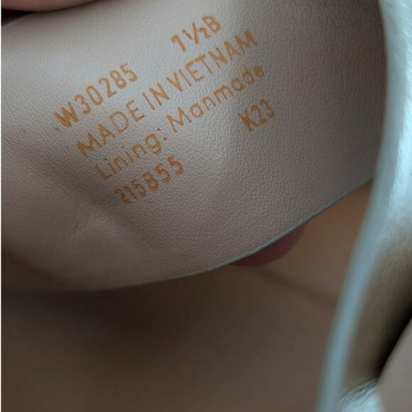 Cole Haan Fawn Women's Slingback Flat Sandal Strappy Tan/Gold Buckle Size 7.5B - Picture 8 of 11